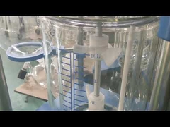 Reaktor Kaca Lab Baja Tahan Karat 304, Reaktor Tekanan Kaca Mini Lapis Tunggal