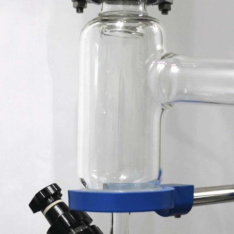 Continuous Stirred Double Jacketed Glass Reactor 220V Voltage 265MM Lid Diameter