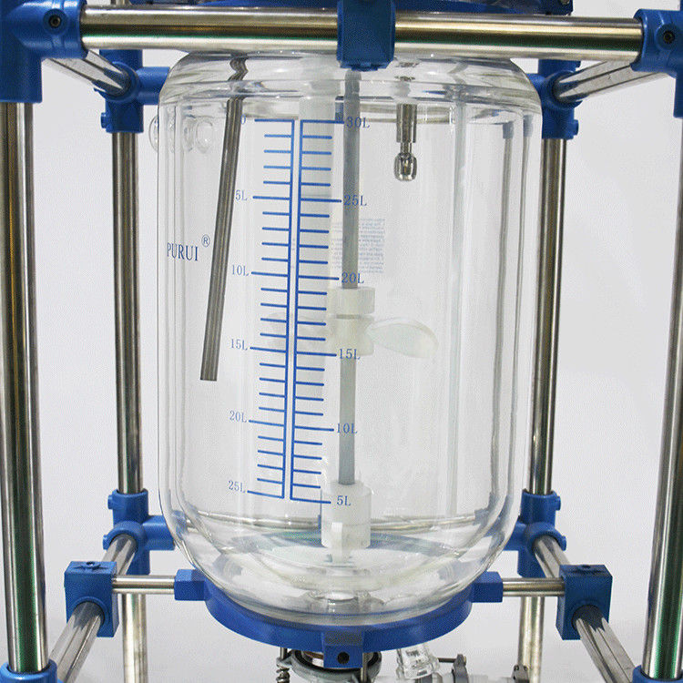 Gg17 Agitating Lab Glass Reactor CE Approved Large Condenser Cooling Surface