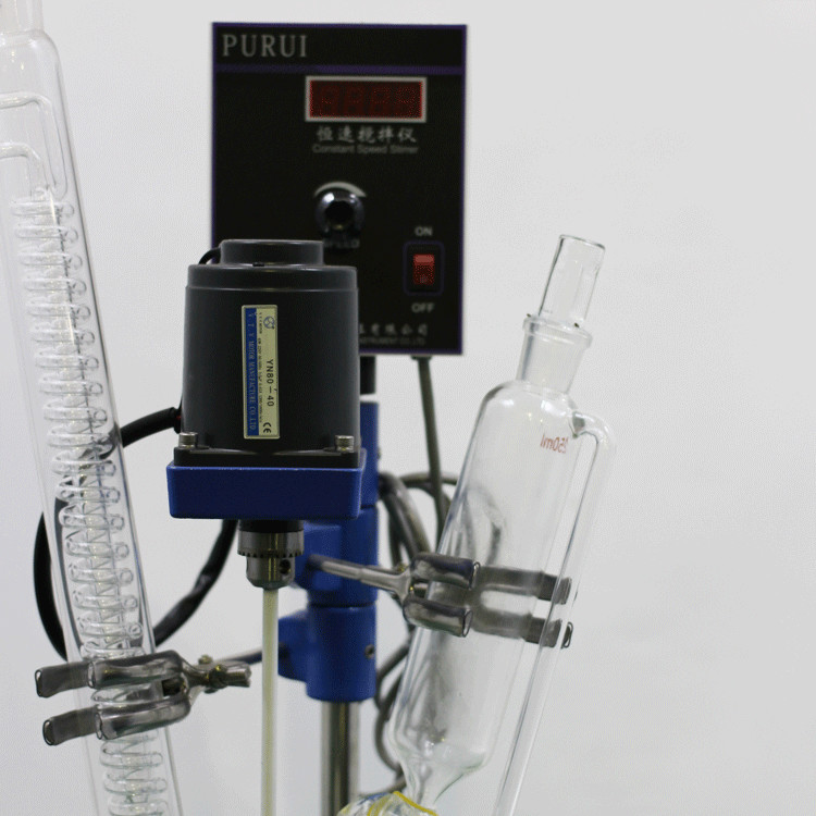 304 Stainess Steel Lab Glass Reactor , Glass Pressure Reactor Mini Single Layer